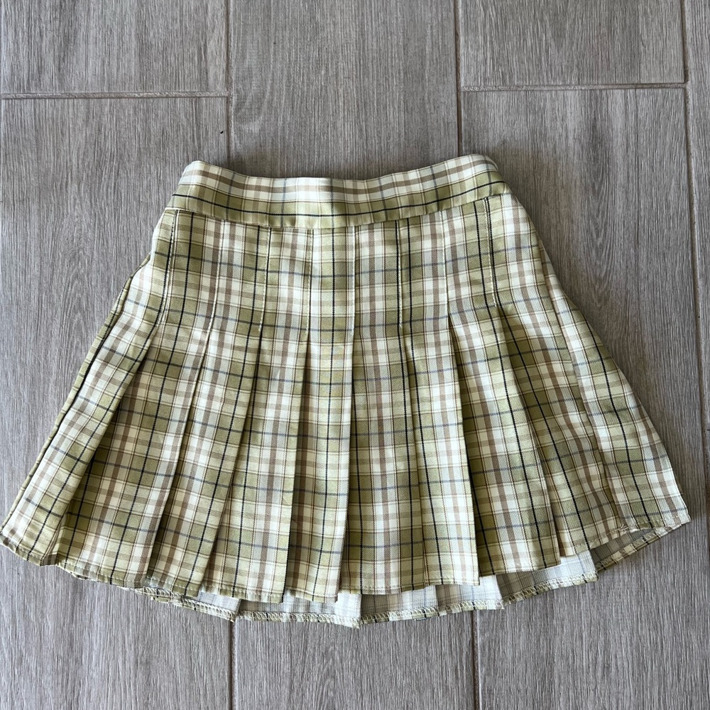 Princess Polly pleated plaid skirt
